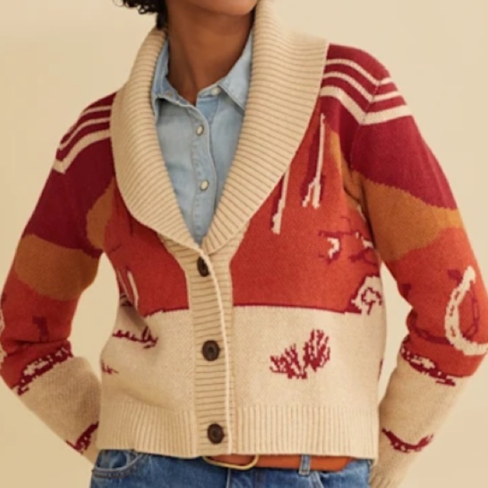 Colorful Knit Cardigan